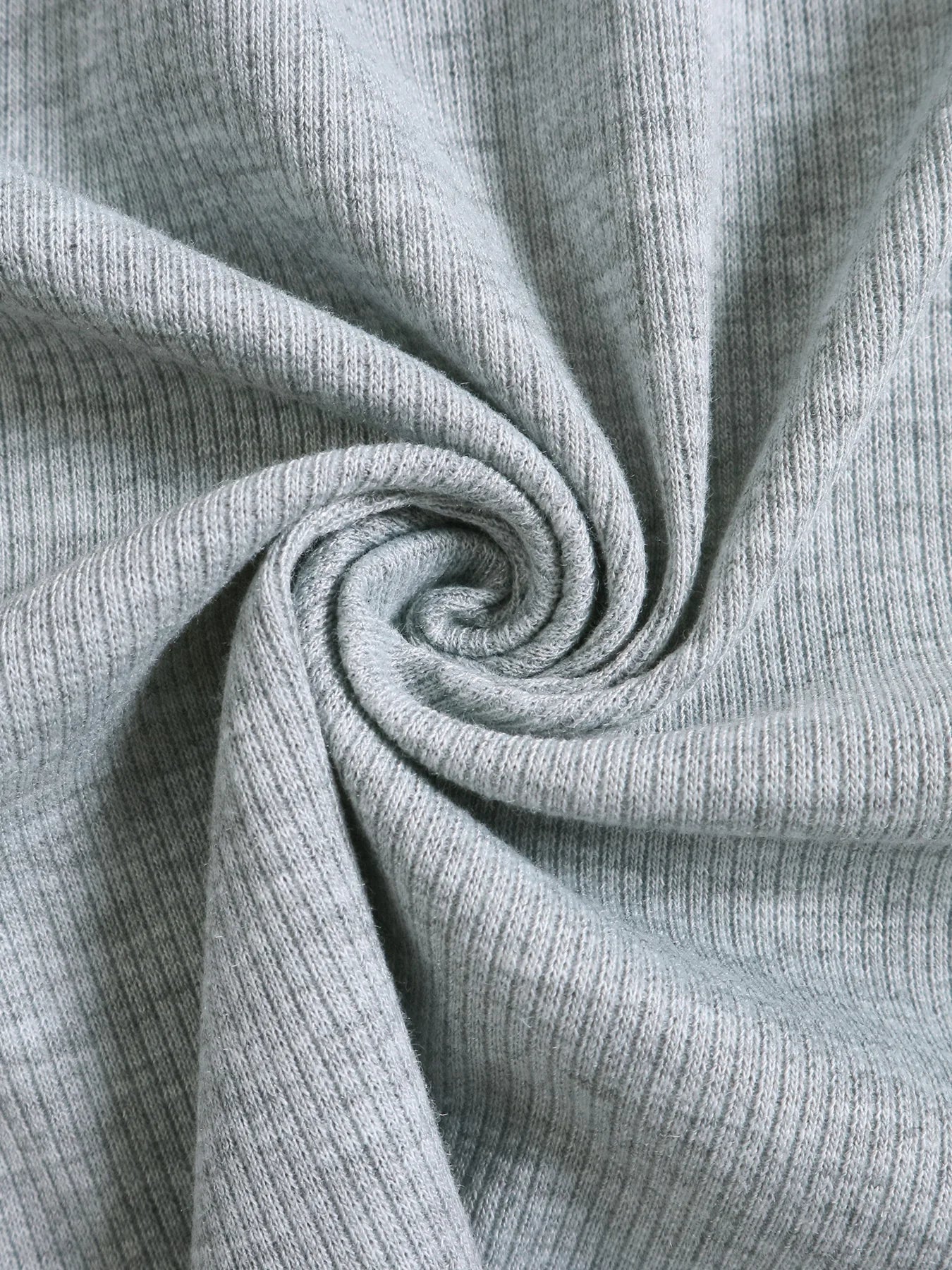 Women's 2 Piece Set Ribbed Long Sleeve T-Shirt & Wide Leg Pants, Casual Fall Winter, Ladies Fashion Clothing