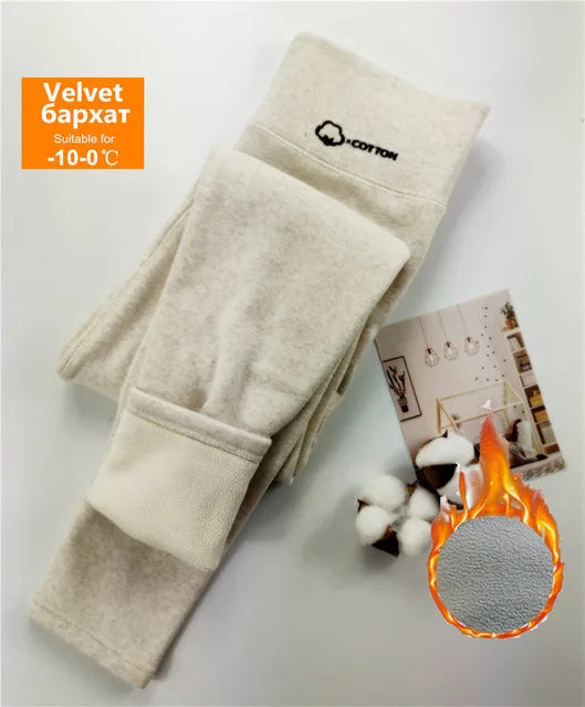 2024 Winter Thermal Leggings Women -15 ℃ Velvet Cotton Slim Tights Fleece Pants Stretch Thick Warm Skinny Leggings For Women