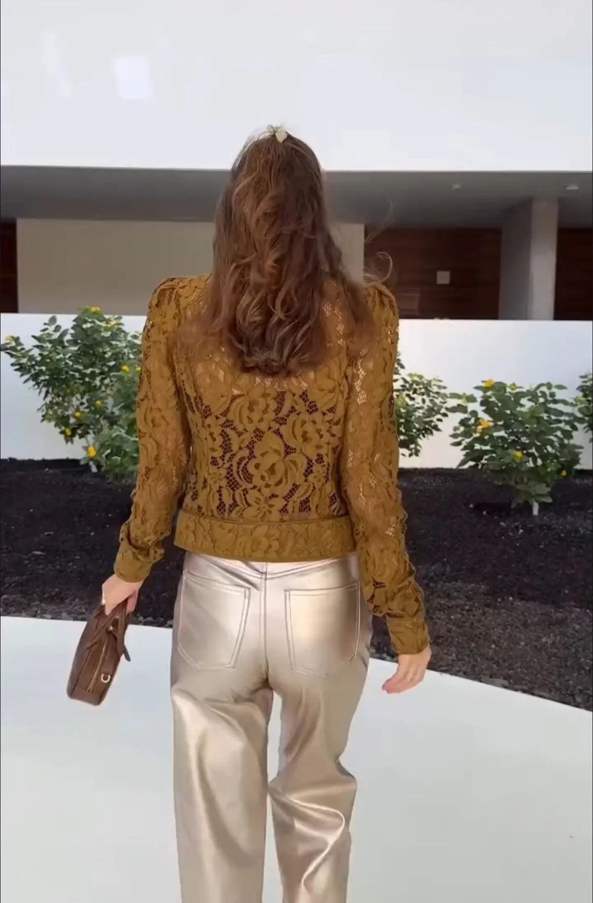 2026 Spring New See Through Lace Shirt Women Solid O Neck Long Sleeve Single Breasted Shirts Fashion New Female Blouse Tops