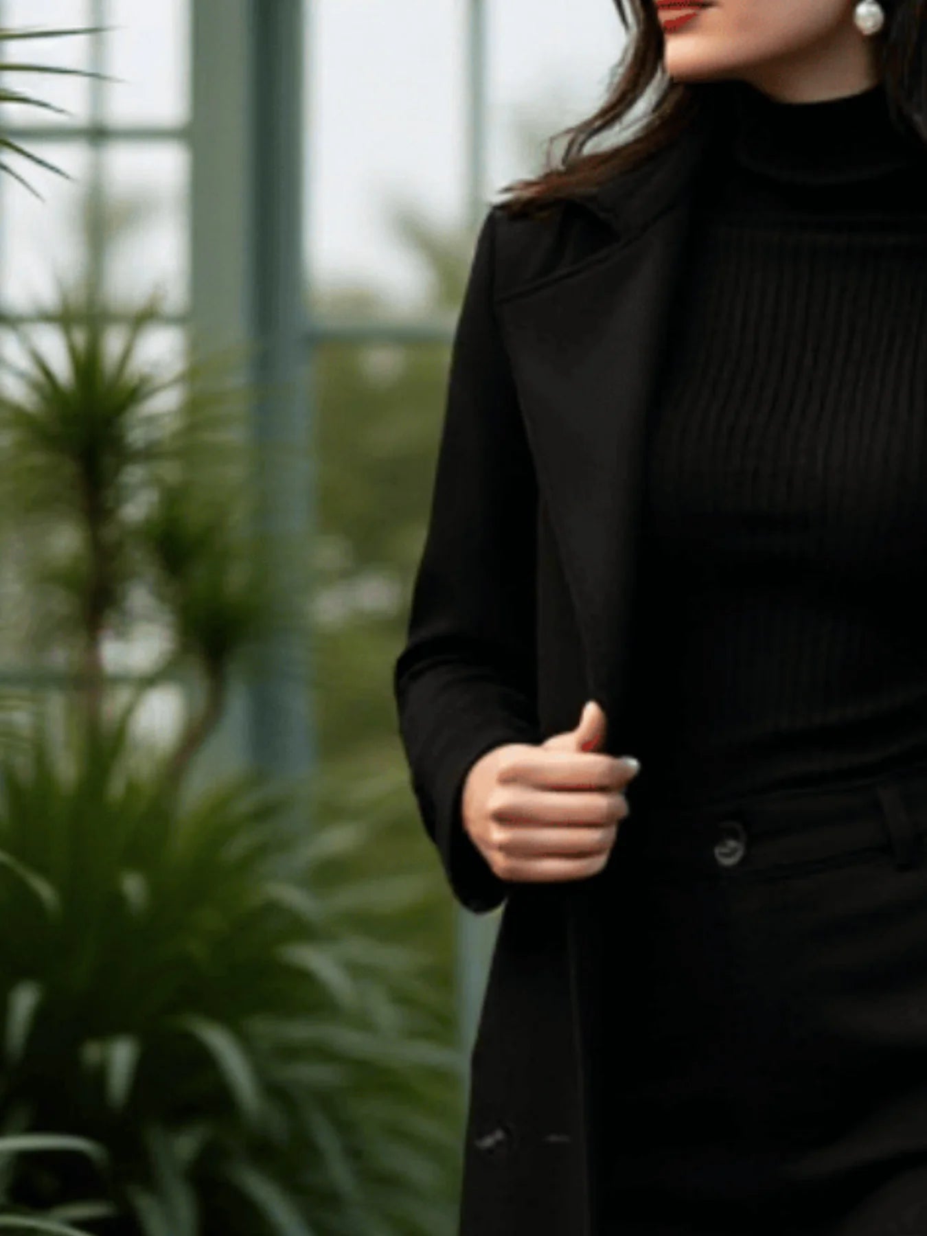 Women's Thickened Double-Breasted Wool Trench Coat Autumn Winter Fashion Item Gentle Temperament Winter Outfit Trench Coat