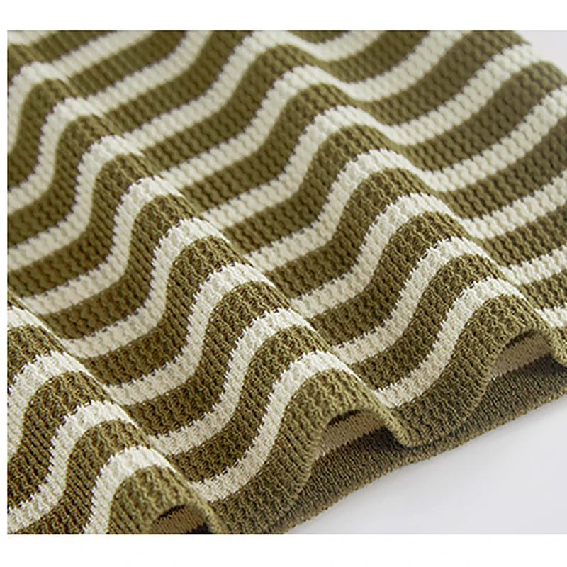 ITOOLIN Women Knitted Stripes O-Neck Tank Tops Female Sleeveless Casual Streetwear Crop Top Women Tops Spring Summer