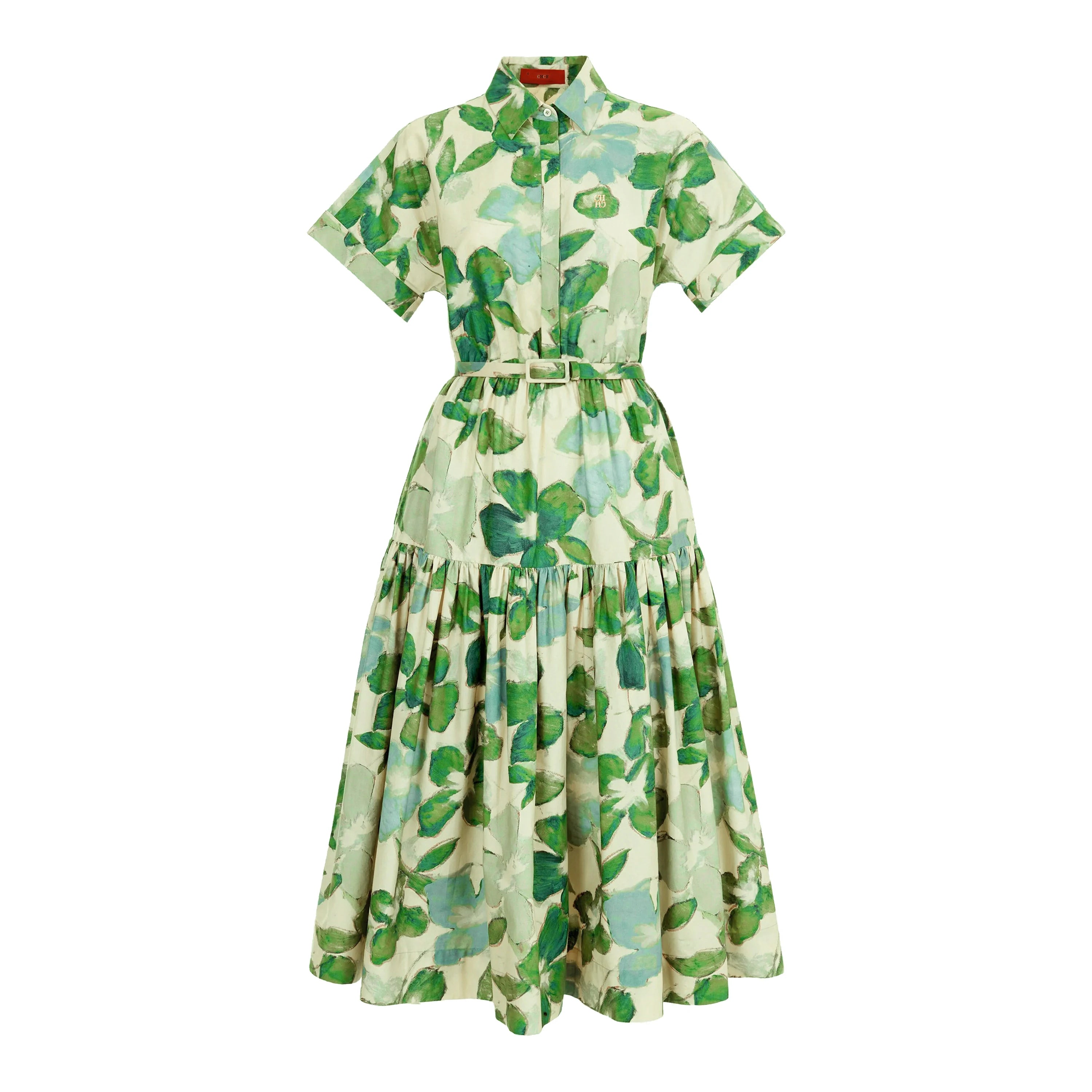 CHCH Women's Elegant Dress Hit Color Spliced Waist Cinching Elegant Dresses Women Pockets Midi Dress Office Lady Fashion