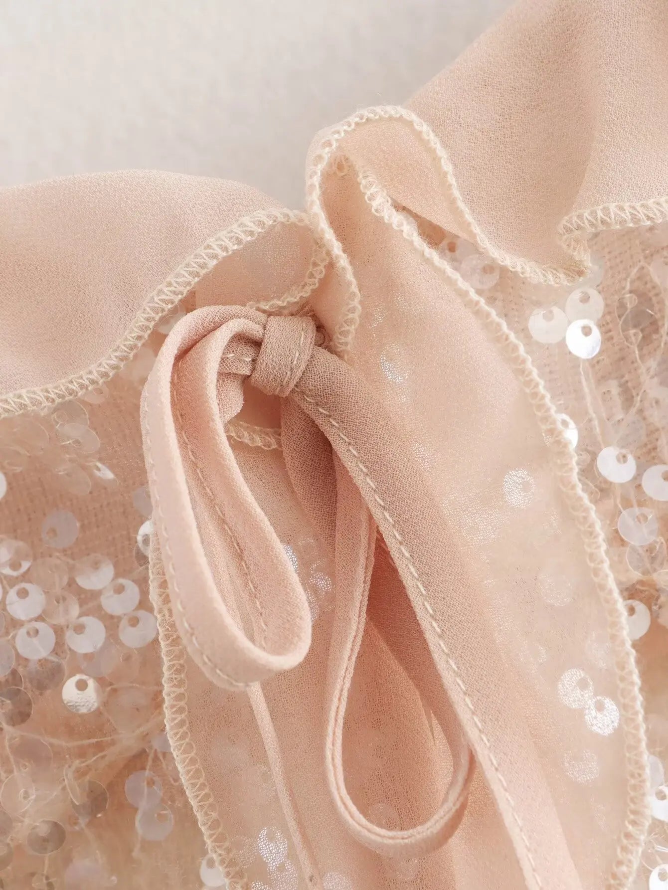 2025 Women Chic Pleat Ruffles Sequined Design Chiffon Sling Camis Tank Top Lady Backless Short Crop Shirt Blouse Tops Clothes